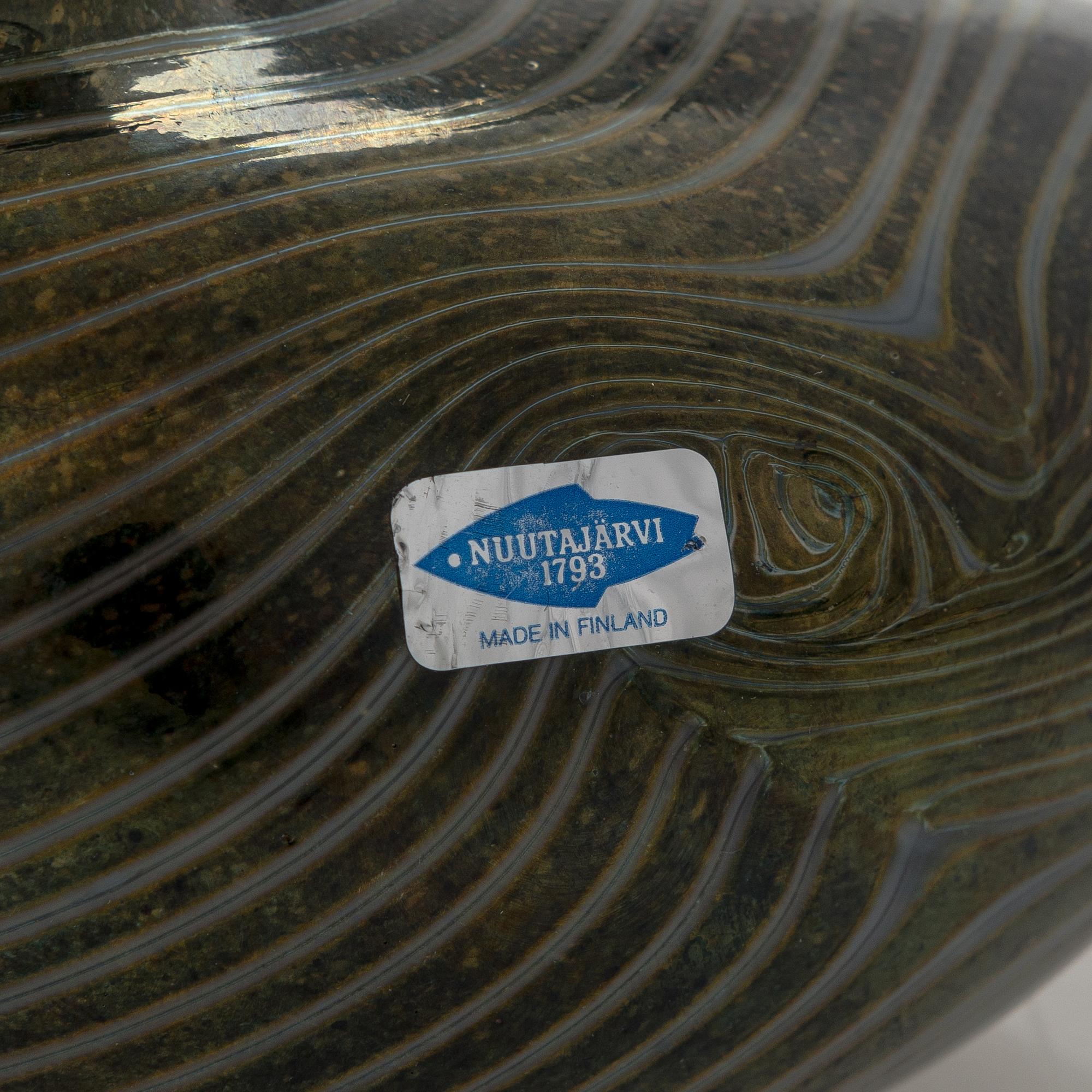 Oiva Toikka, konstglas, 2 st, signerade Oiva Toikka Nuutajärvi Notsjö.