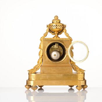 A French Louis XVI-style mantel clock, Paris, first part of the 19th century.