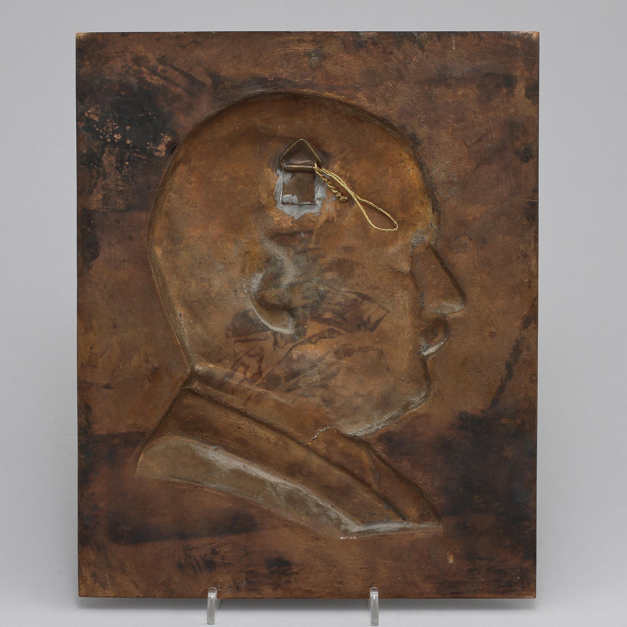 CARL ELDH, brons, signerad 1916, gjutarstämpel Herman Bergman Fud.