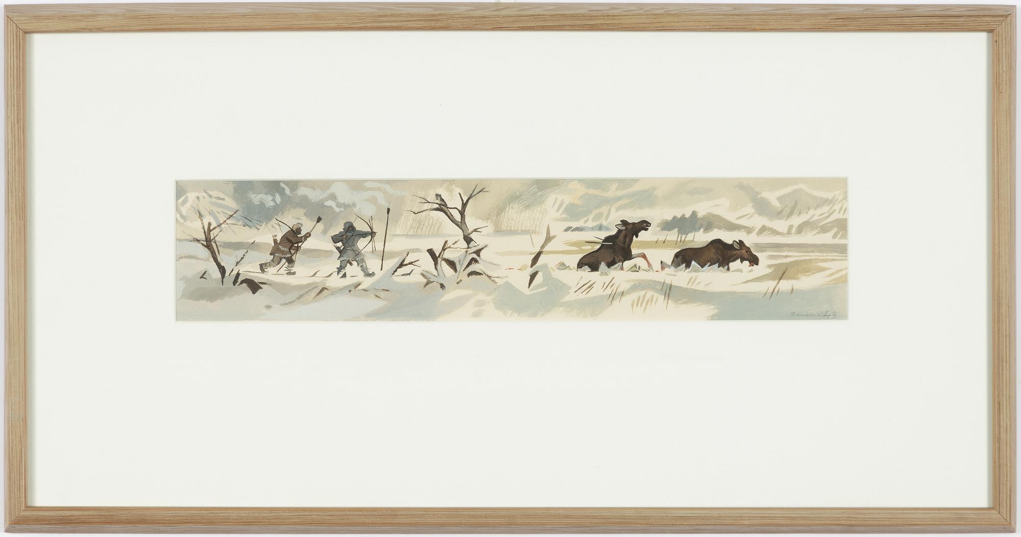 Gunnar Brusewitz, Moose hunting with a bow.