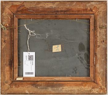 OLIVER CLARE, oil on panel, signed.