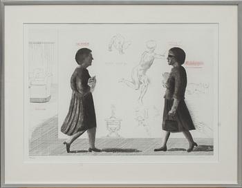 DAVID HOCKNEY, etsning, signerad, daterad 75 ch numrerad 114/200.