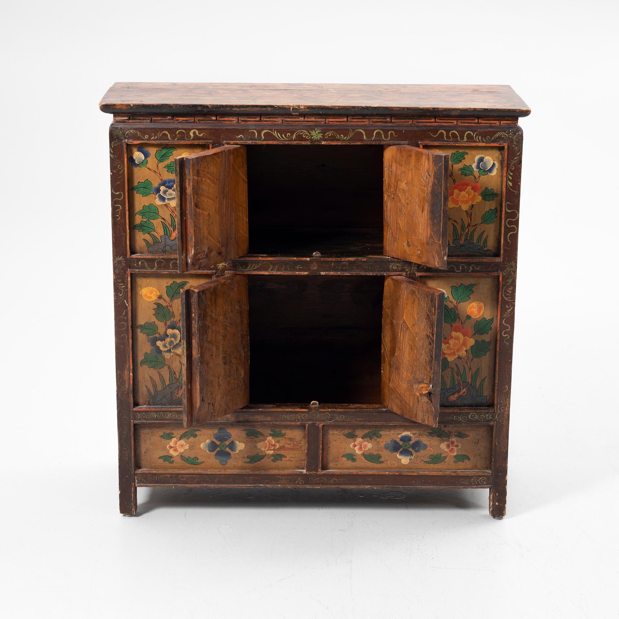 Cabinet, possibly Tibet, 20th century.