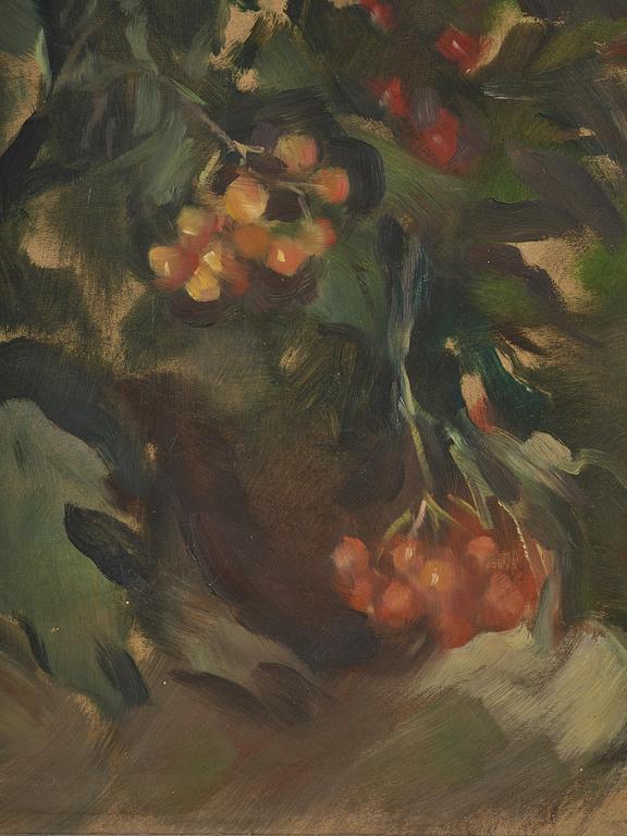 Lotte Laserstein, Still Life with Rowan Berries.