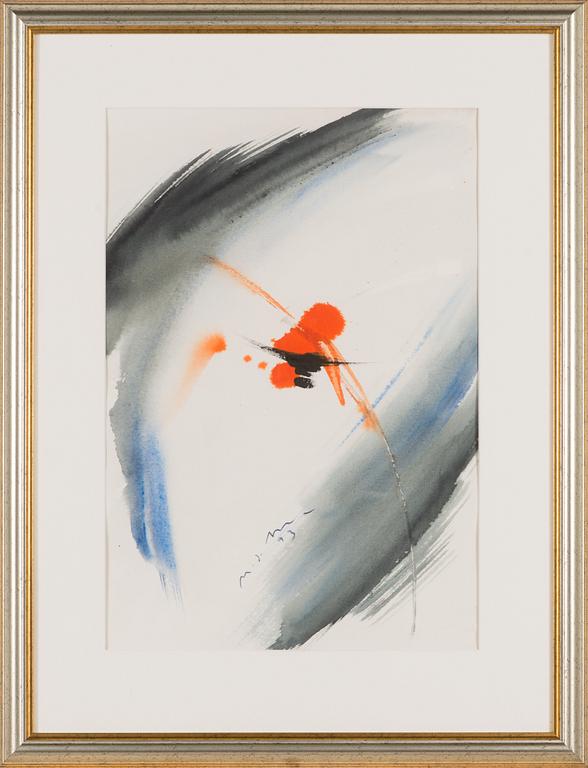 Nandor Mikola, watercolour, signed and dated -93.