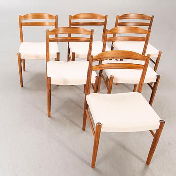 A 1960/70s jacaranda 7 pcs dining set from Albert Johansson & söner Hyssna.