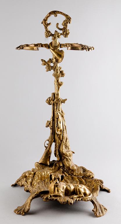 PARAPLYSTÄLL, mässing, sekelskiftet 1900.