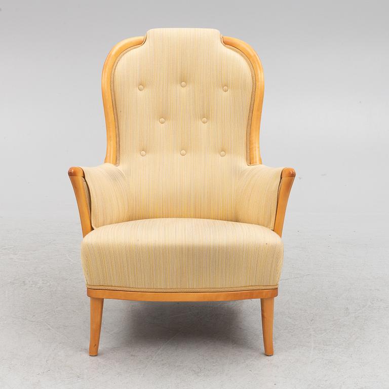 Carl Malmsten, armchair, "Vår Fru", OH Sjögren, Tranås, Sweden, half of the 20th Century.
