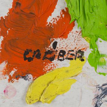 GUNNAR GREIBER, akryl på pannå, signerad.