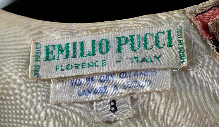 A 1960s silk dress by Pucci.