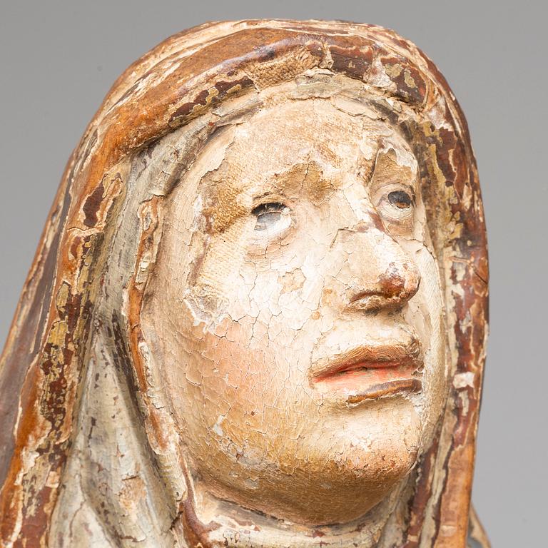 A wooden sculpture, Northern Europe, 17/18th Cenrury.