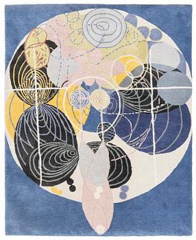 97. Hilma af Klint, a carpet, 'Group III, no 5, The Large Figure Paintings', 23/30, hand tufted, c 200 x 160 cm.