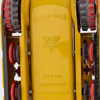 Five tin toys, including Arnold and Gama, 20th Century.