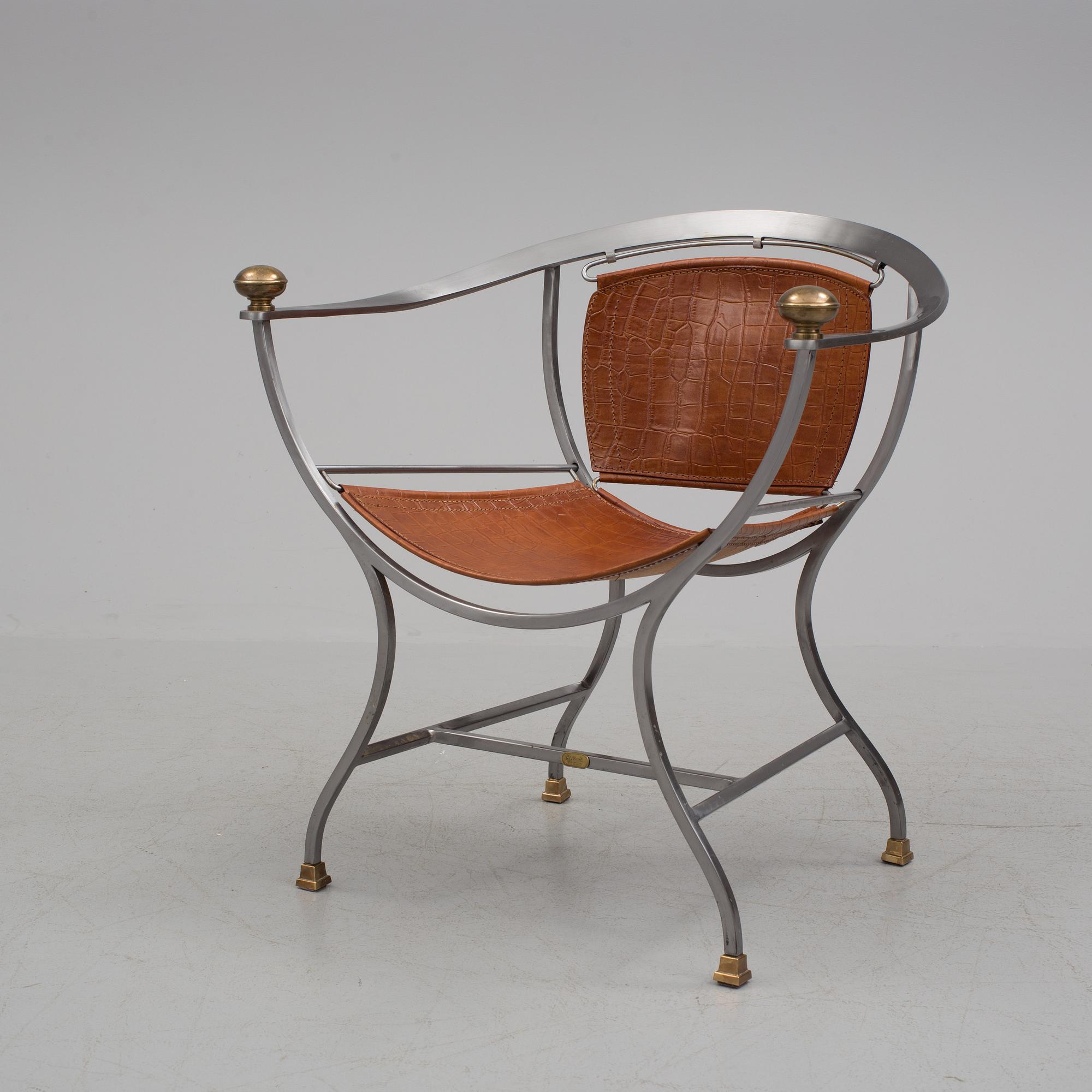 ALBERTO ORLANDI, karmstol, "Pompeii", Italien, sent 1900-tal.