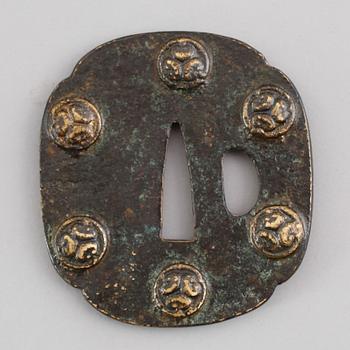 TSUBA, järn, Edo 1603-1868.