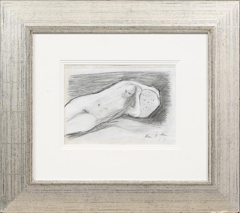 KAI FJELL, teckning, signerad och daterad 84.