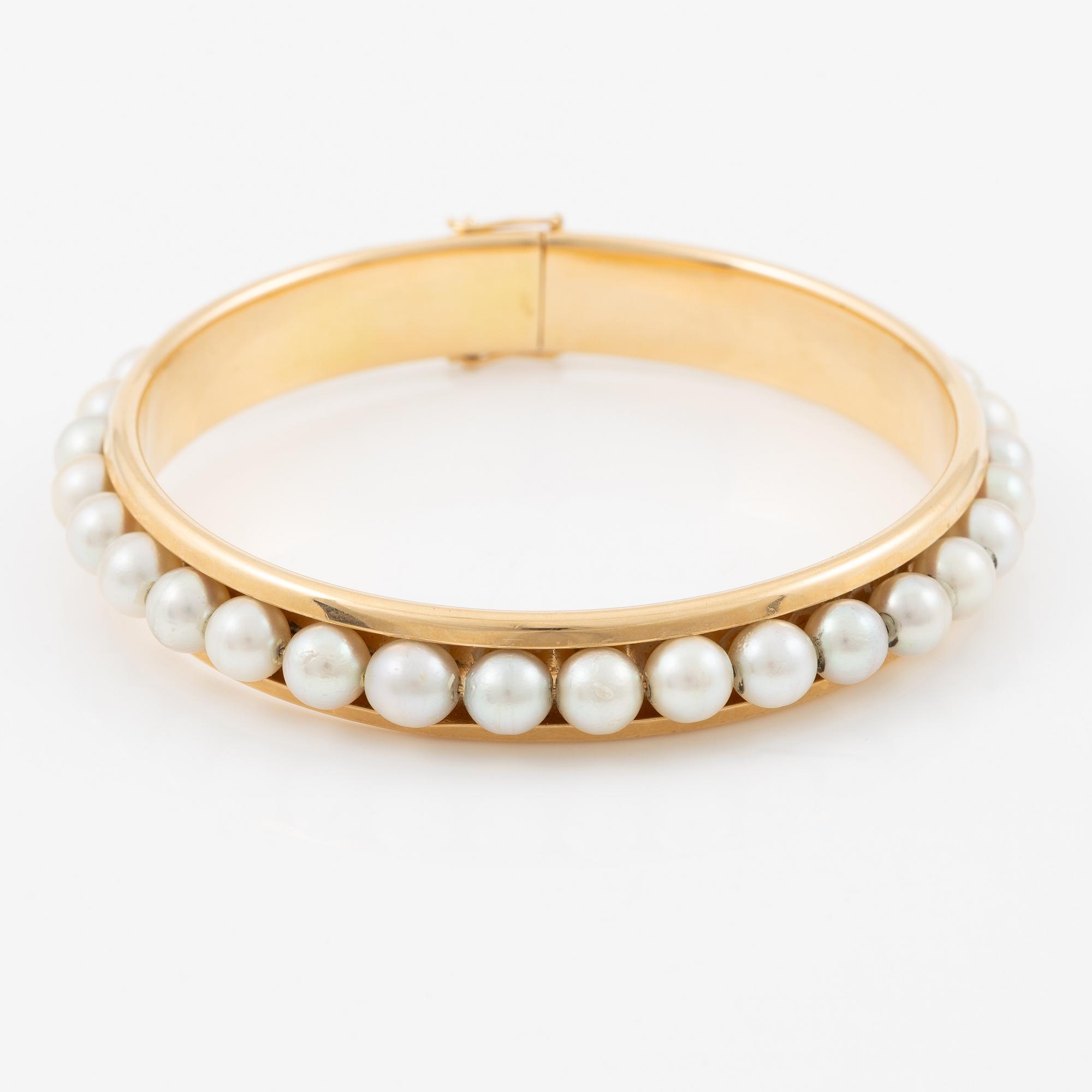 Alton, bracelet, 18K gold, with pearls.
