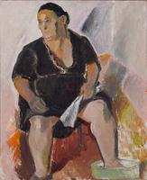 Tora Vega Holmström, "Sittande kvinna".