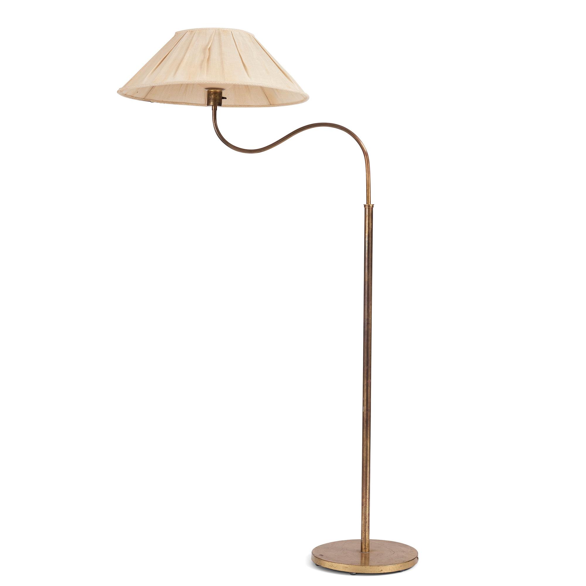 Harald Notini, a floor lamp, model '15334', Arvid Böhlmarks Lampfabrik, Sweden, 1940s.