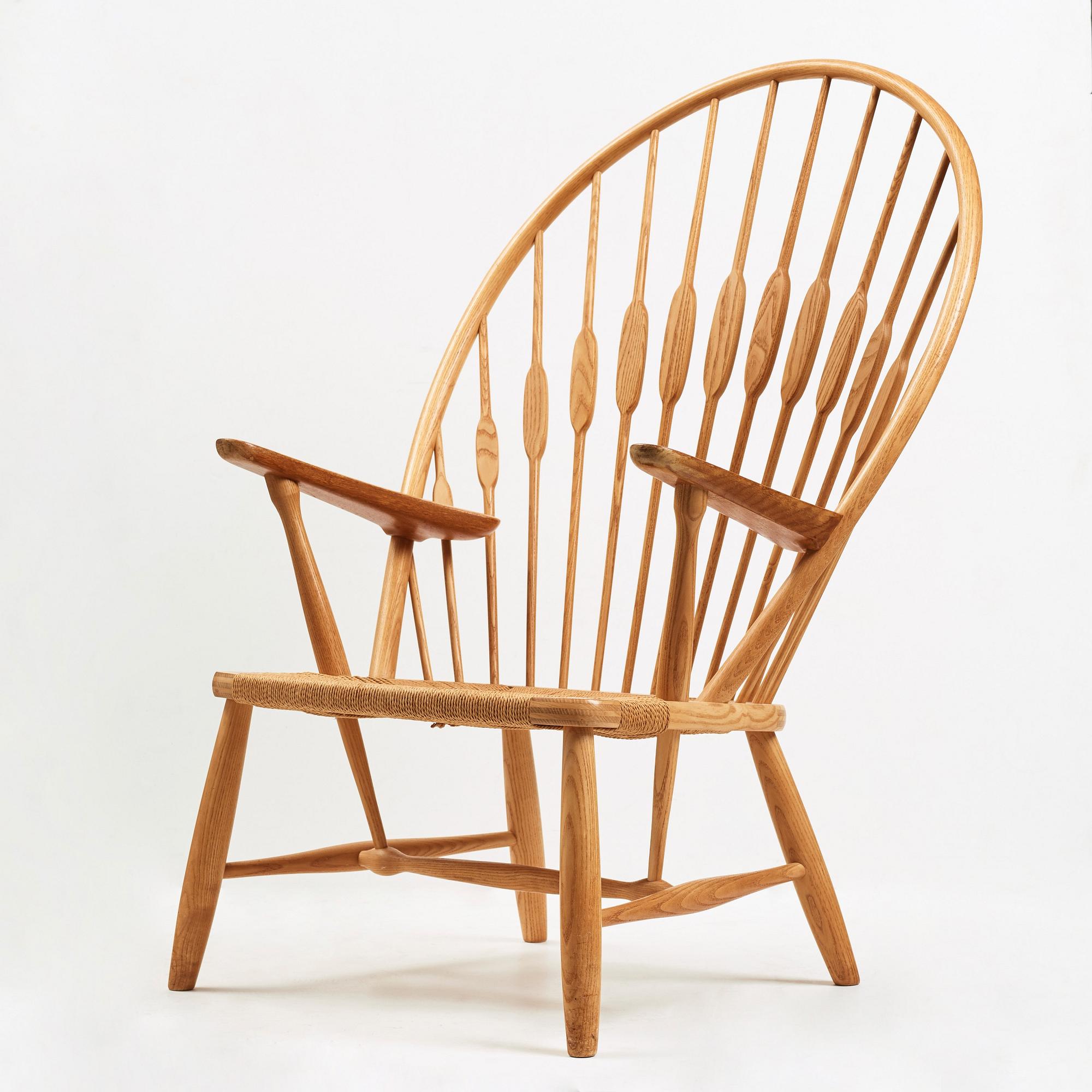 Hans J. Wegner, "Påfågelstolen / Peacock chair", Johannes Hansen, Danmark, 1950-60-tal.