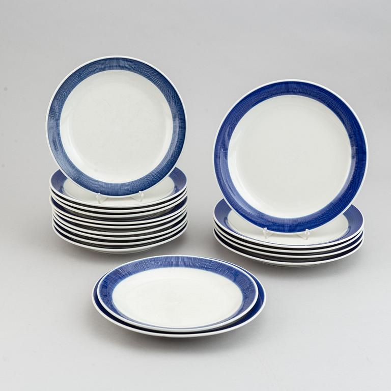 Hertha Bengtson, tallrikar, 44 st, "Koka", Rörstrand.