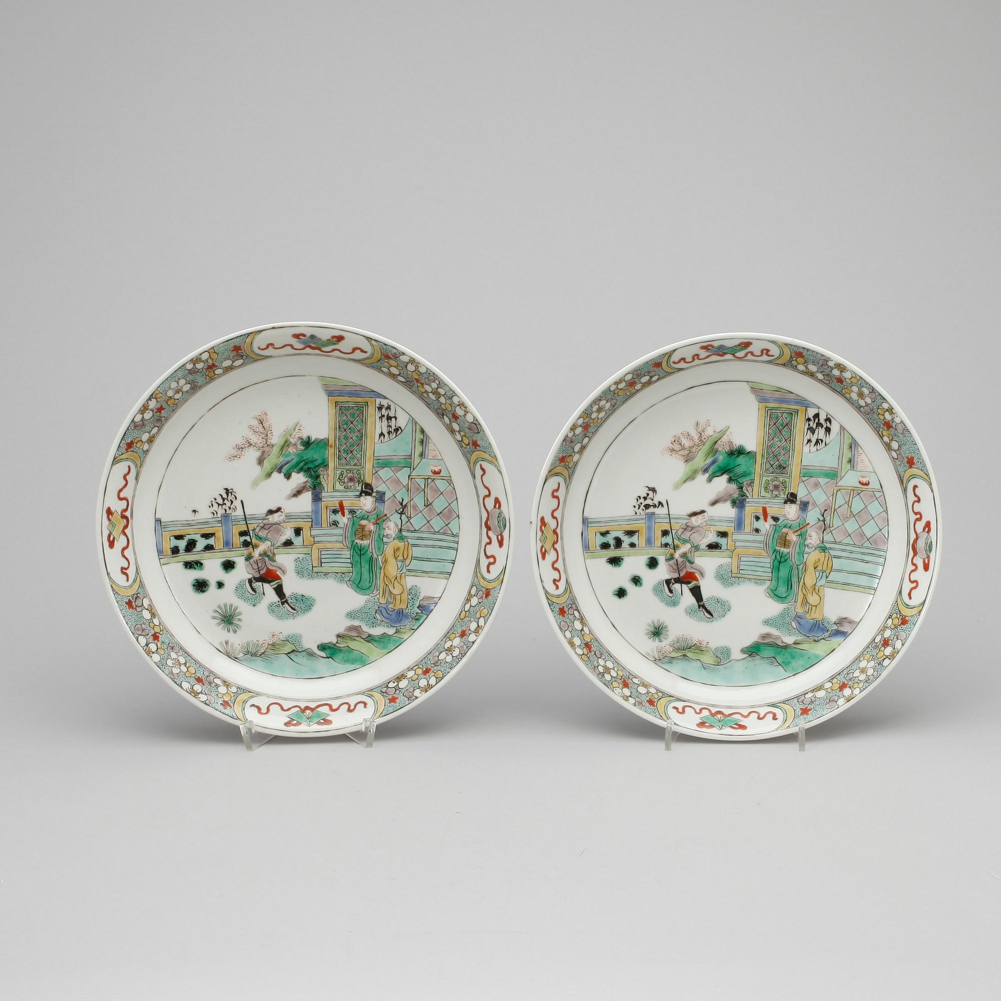 FAT, ett par, porslin, Kina, Kangxi-stil, 1900-tal.