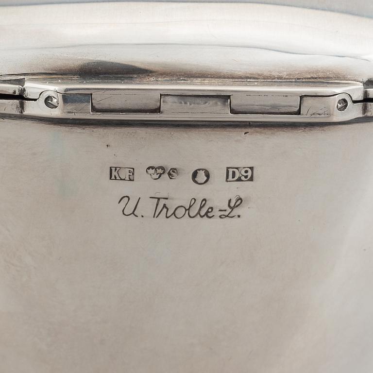 Ulf Trolle-Lindgren, bonbonnière, silver, Stockholm 1954.