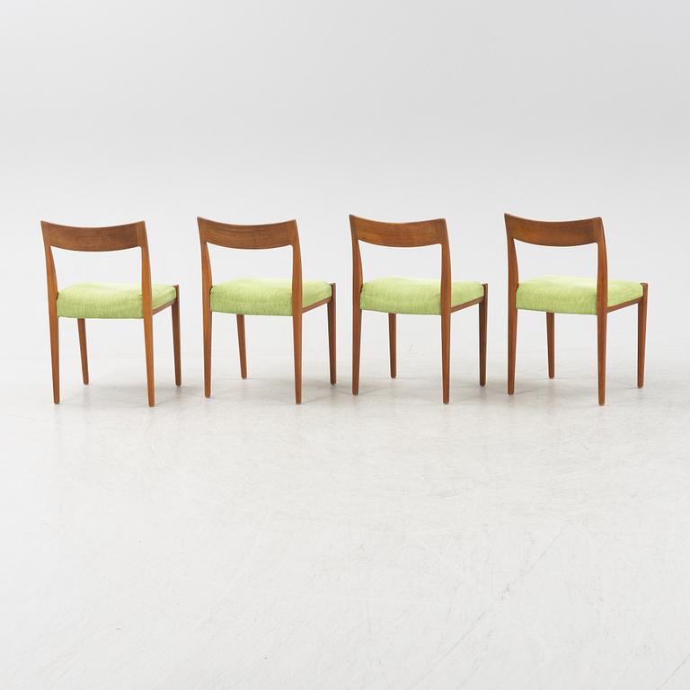 A ser of four 'Kontiki' chairs by Yngve Ekström, 1960s-.