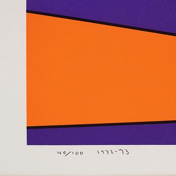 OLLE BAERTLING, serigraph in color, signed and numbered 40/100, dated 1972-73.