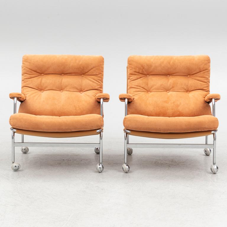 Bruno Mathsson, armchairs, a pair, "Karin", Dux.