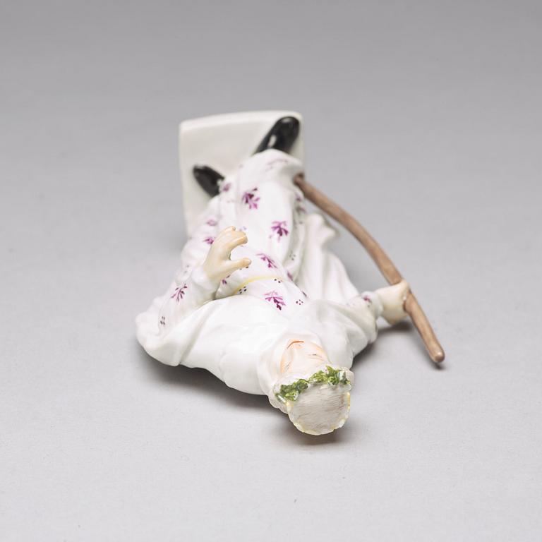 FIGURIN, porslin. Meissen, 1700-tal.