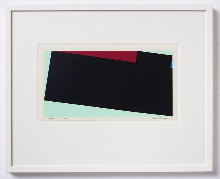 Olle Baertling, silkscreen in colours, 1951-68, signed 37300.