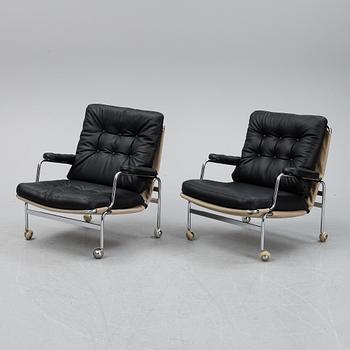 Bruno Mathsson, a pair of 'Karin' armchairs for Dux.