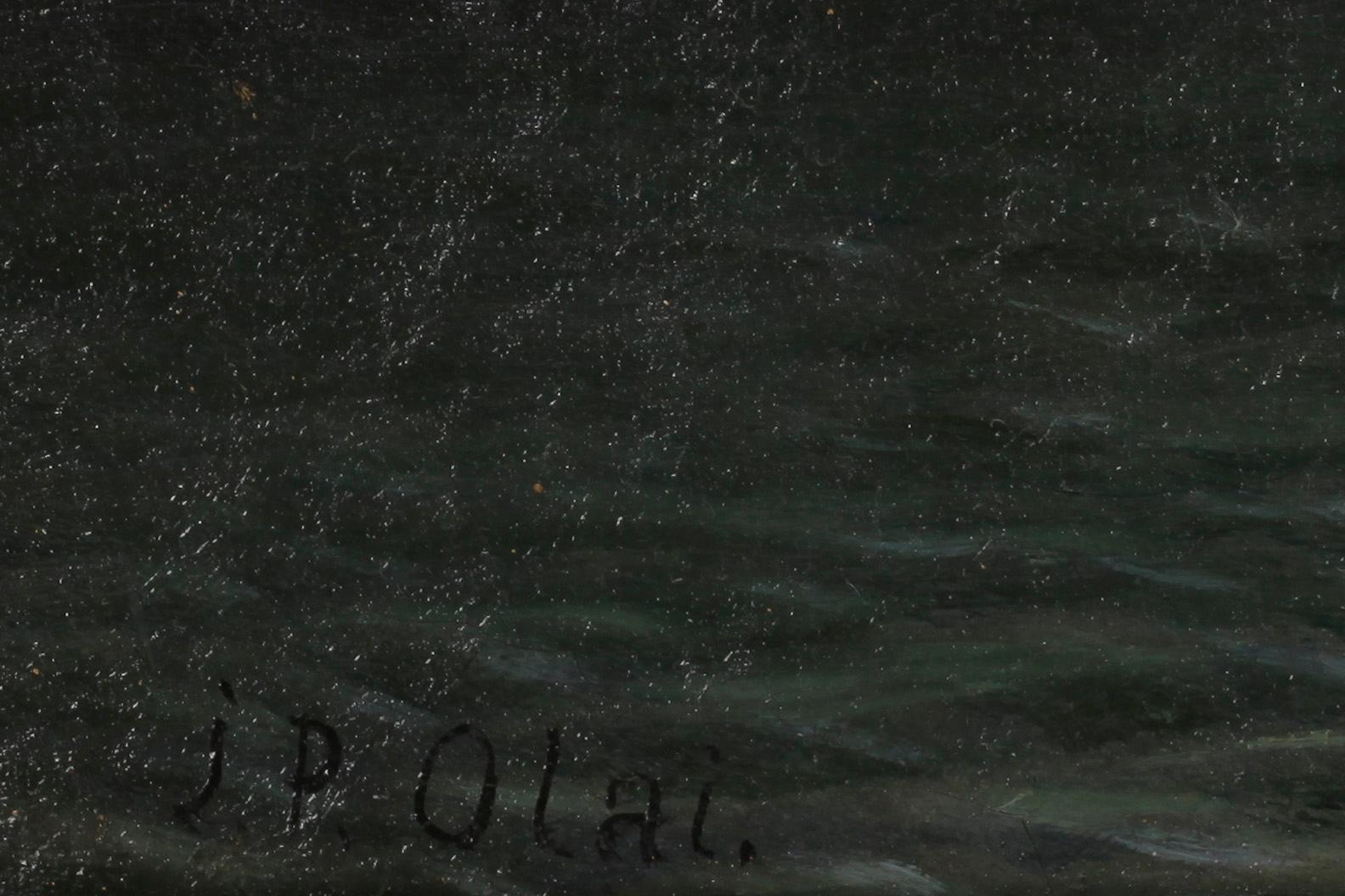 JOHAN PETTER OLAI, olja på duk, sign.