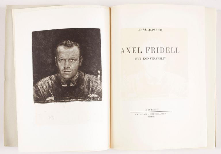 AXEL FRIDELL, Bok med torrnål.