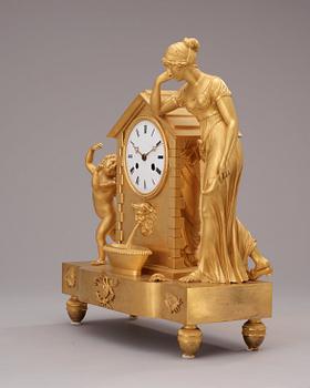 A French Empire early 19th century mantel clock.