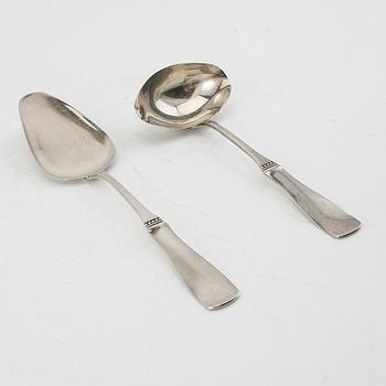 Cutlery 112 pieces "Uppsala" silver MGAB 1959-1989.