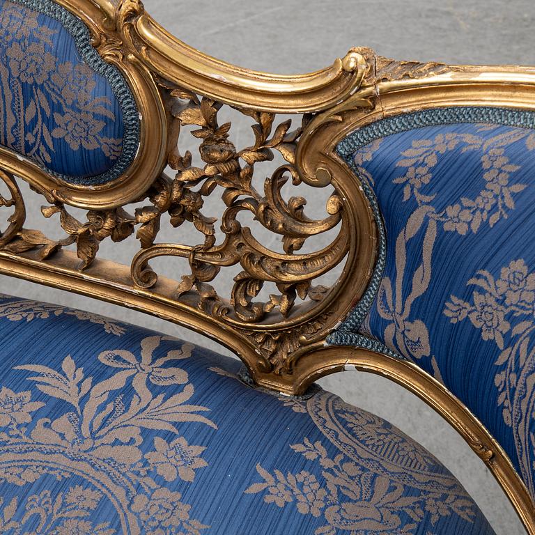 A Frennch 19th Century Louis XV style sofa.