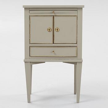 A late Gustavian style bedside table, first half of the 20th Century.