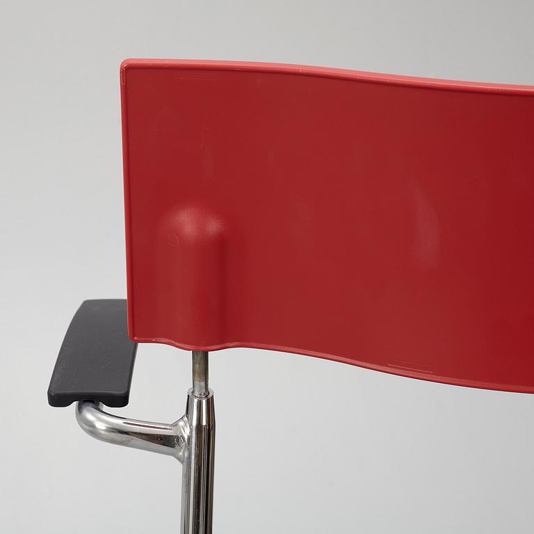 Johannes Foersom & Peter Hiort-Lorenzen, a set of six 'Campus' chairs, Lammhults, after 1992.