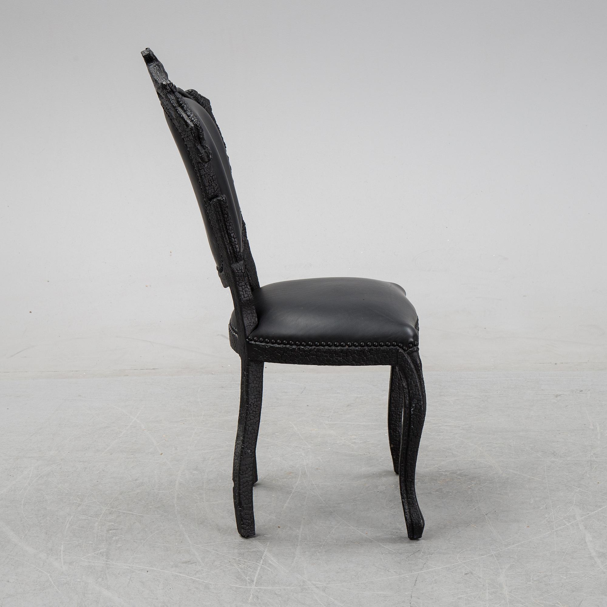 Maarten Baas, a promotional "Smoke dining chair" for Moooi,  after 2002.