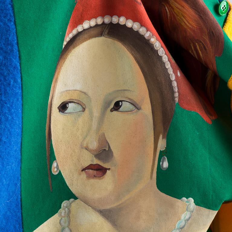 A multi colour wool jacket by Jean Charles de Castelbajac.