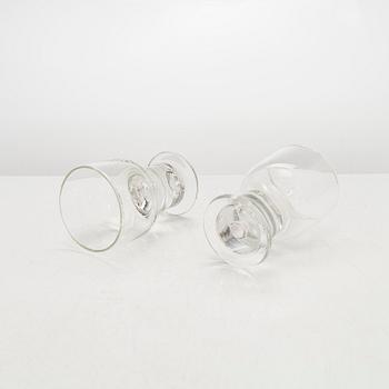 Heikki Orvola, An 49-pcs set of "Helmi" glassware, Iittala, Finland. Designed in 1968.