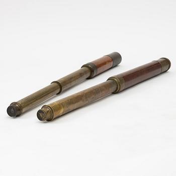 Two telescopes 18th/19th century.