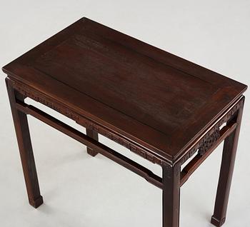 A hardwood altar table, presumably late Qing dynasty.