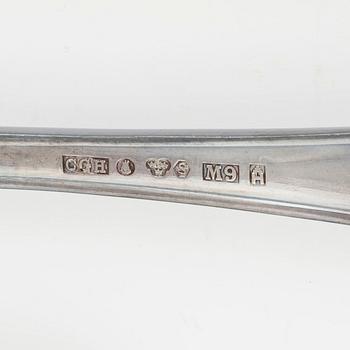 A silver cutlery set, 15 pieces, mark of GAB and CG Hallberg, Stockholm 1941-1976.