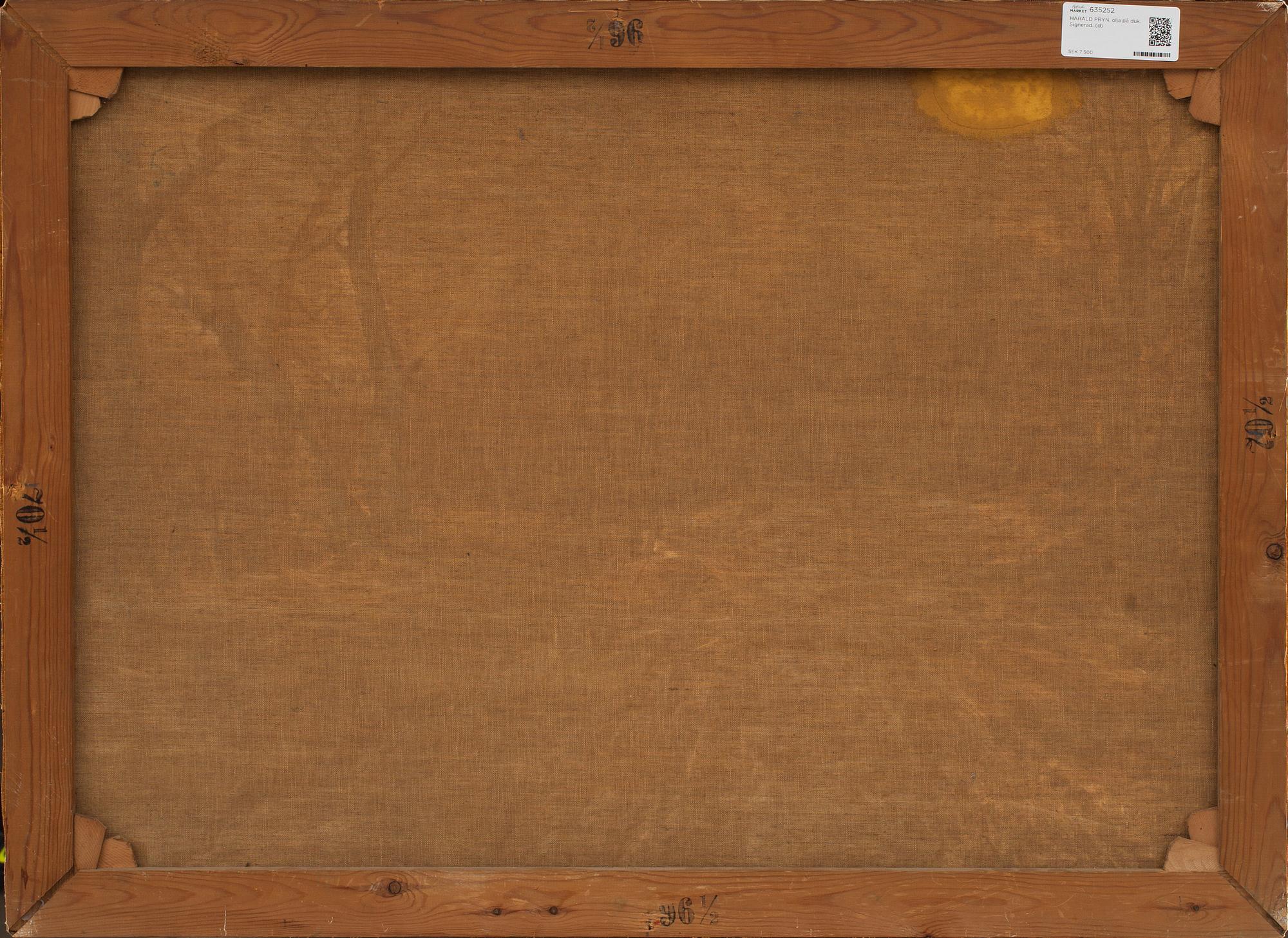 HARALD PRYN, olja på duk. Signerad.