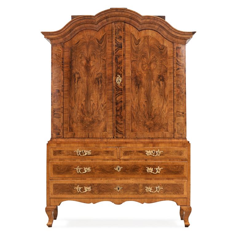 A Swedish Rococo 18th century cupboard.