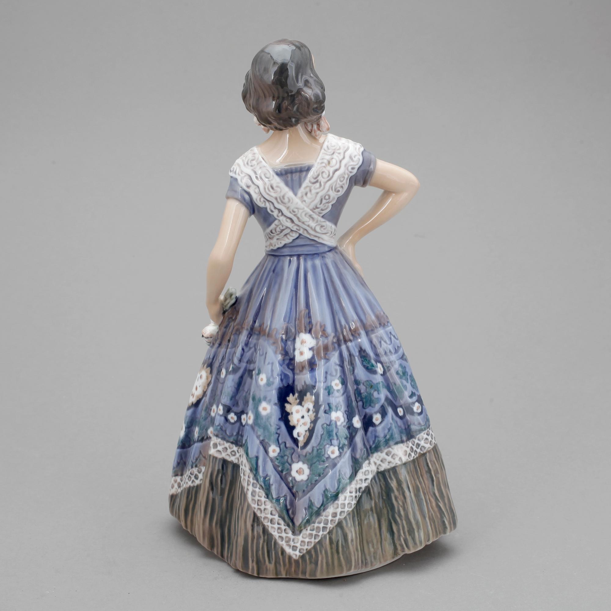 FIGURIN, porslin, Dahl Jensen, Royal Copenhagen.