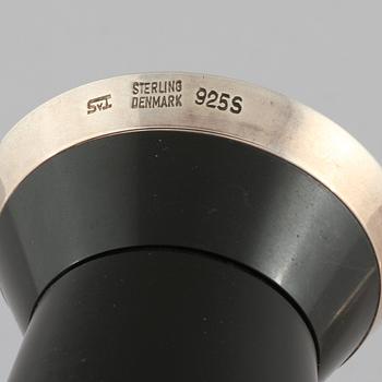 SALTSTRÖARE och PEPPARKVARN, silver och backelit, Svend Toxvaerd, Köpenhamn, 1900-tal.